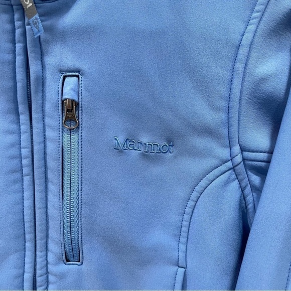 Marmot Soft Shell Blue Jacket Full Zip Women’s Medium - Picture 4 of 11